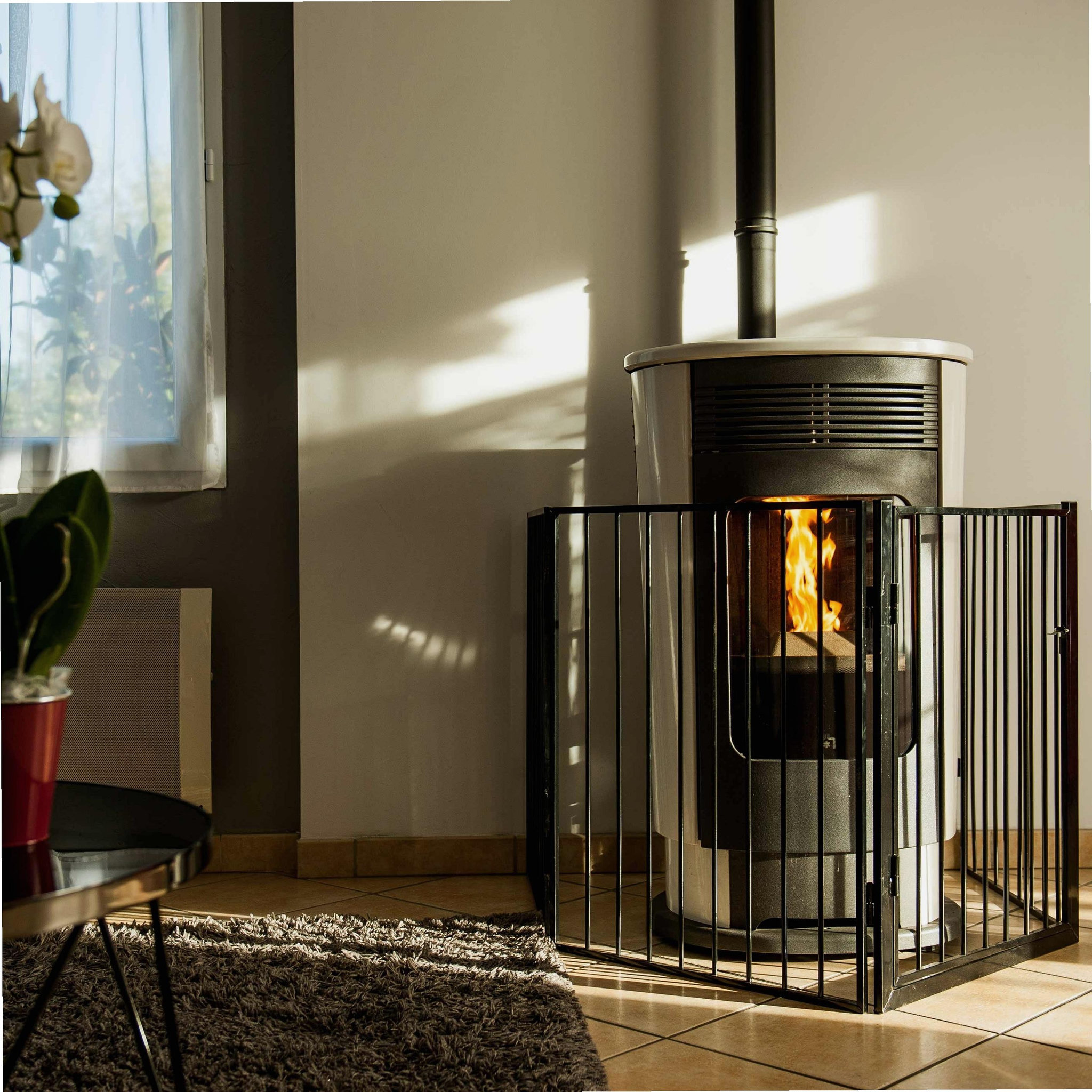 Voir la diapositive 4 : WERKAPRO Barrière de protection en métal werka pro 4 panneaux  240cm