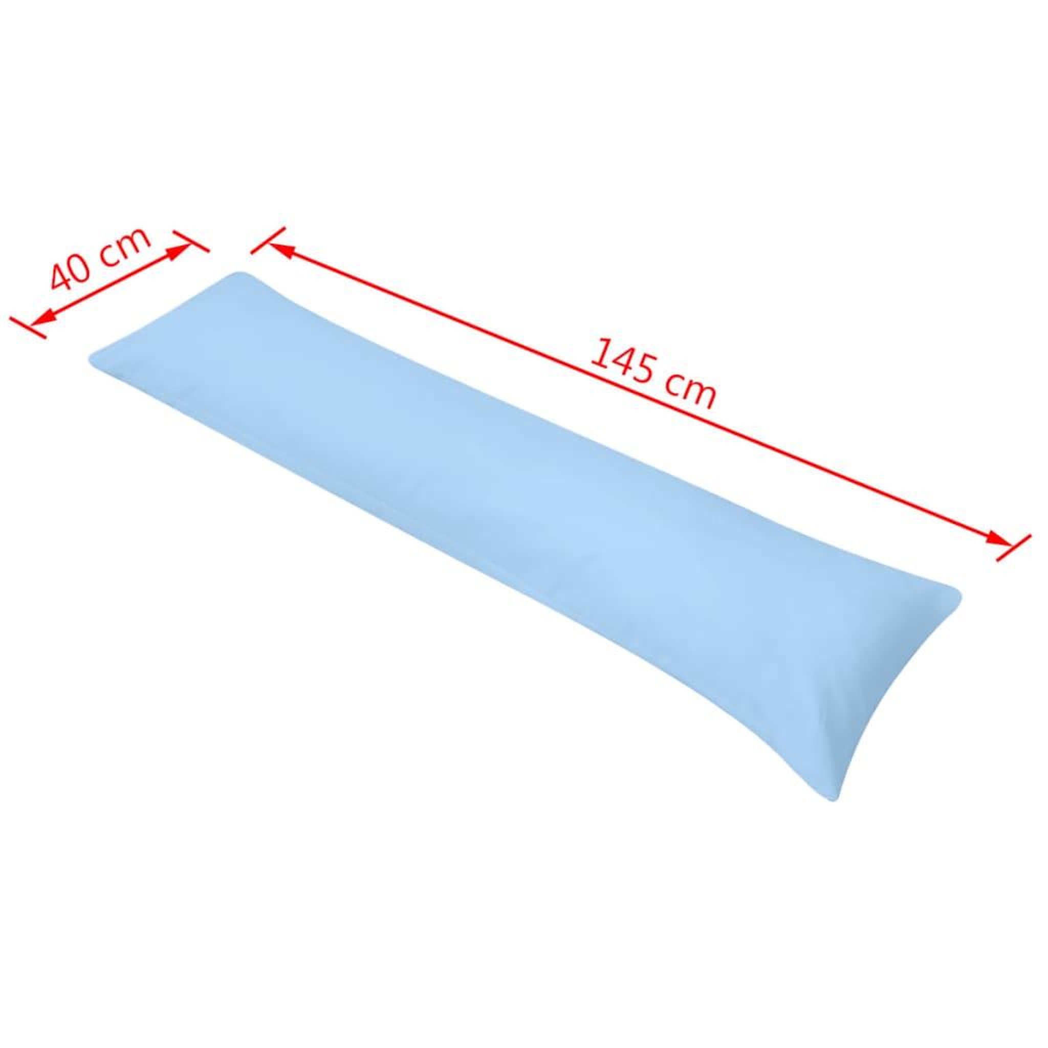 Voir la diapositive 5 : VIDAXL Oreiller de corps 40 x 145 cm Bleu