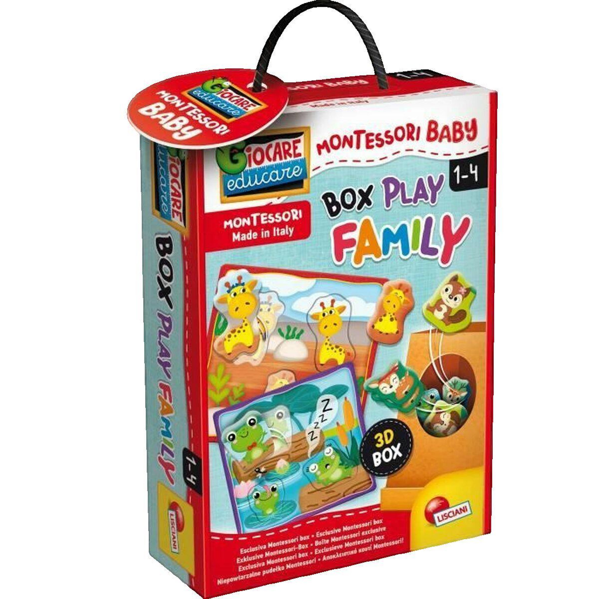 LISCIANI GIOCHI Jouet éducatif Lisciani-Giochi Box Play Family multicolore