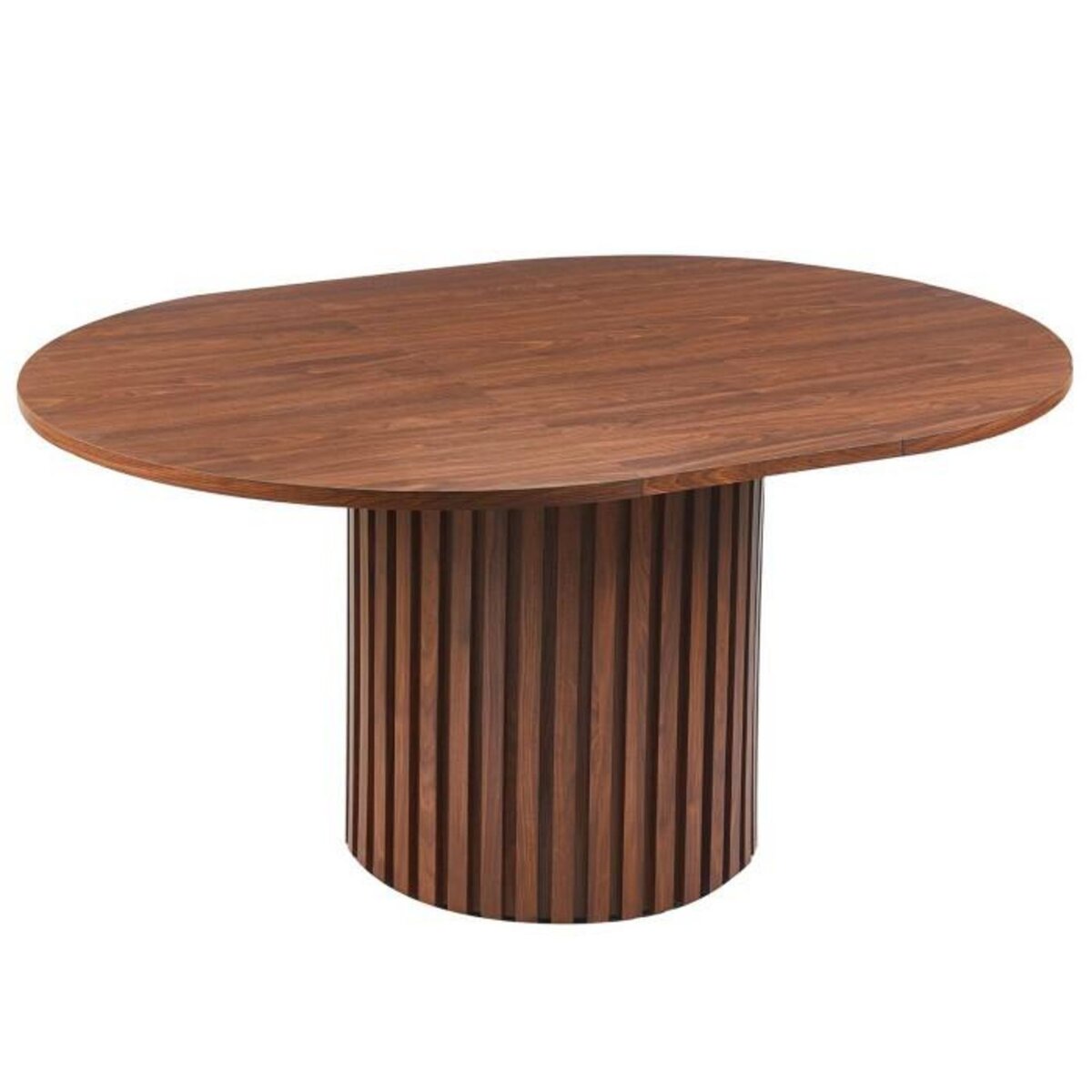 Paris Prix Table à Manger Ronde Extensible  Debbie  120-160cm Naturel