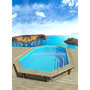 Voir la diapositive 3 : Habitat et Jardin Piscine bois   Miami 145    - 4.86 x 3.36 x 1.45 m + Pompe à chaleur  3.5 kw/h