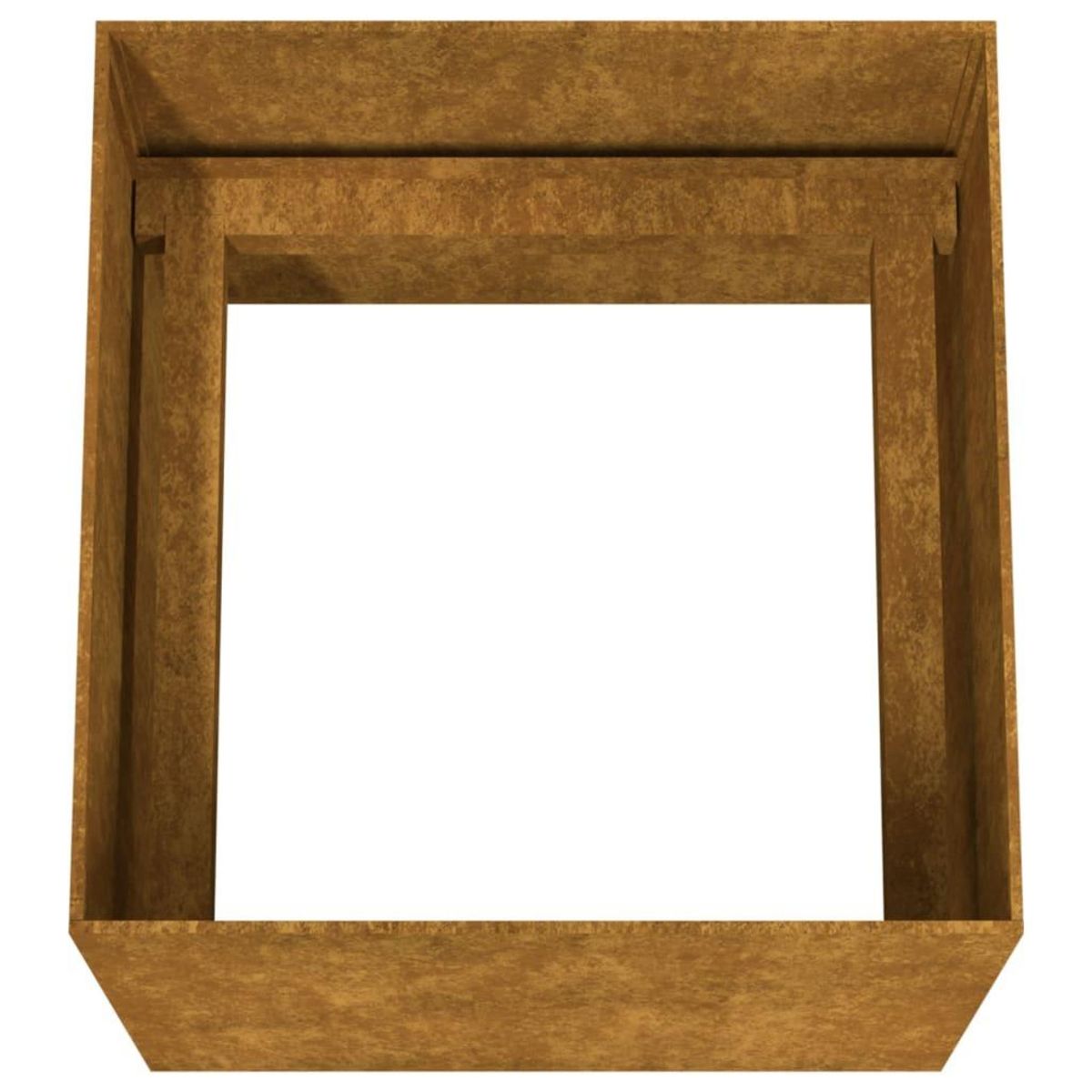 VIDAXL Jardiniere 40x41x40 cm acier corten
