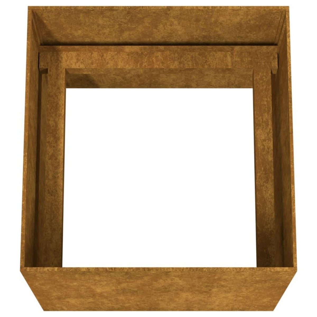 VIDAXL Jardiniere 40x41x40 cm acier corten