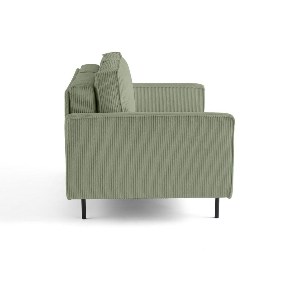 LISA DESIGN Charlie - canapé droit 2 places - en velours côtelé