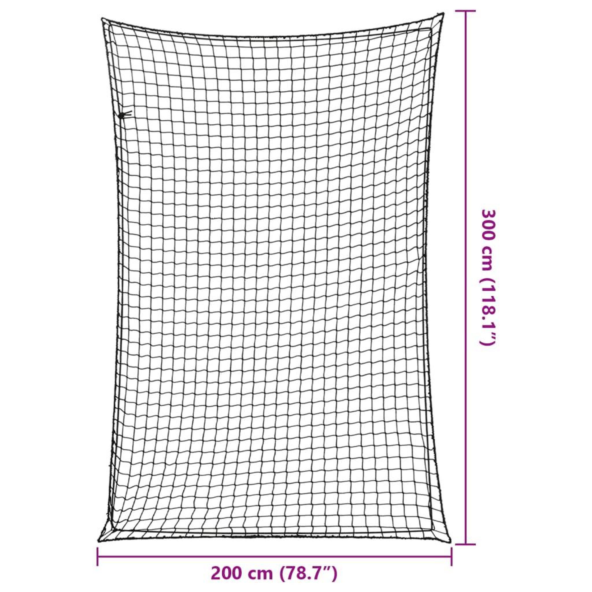 Voir la diapositive 6 : VIDAXL Filet pour remorque avec corde elastique noir 3x2 m PP