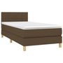 Voir la diapositive 3 : VIDAXL Sommier a lattes de lit et matelas et LED Marron fonce 80x200cm