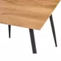 VIDAXL Table de salle a manger Chene et noir 80,5x80,5x73 cm MDF