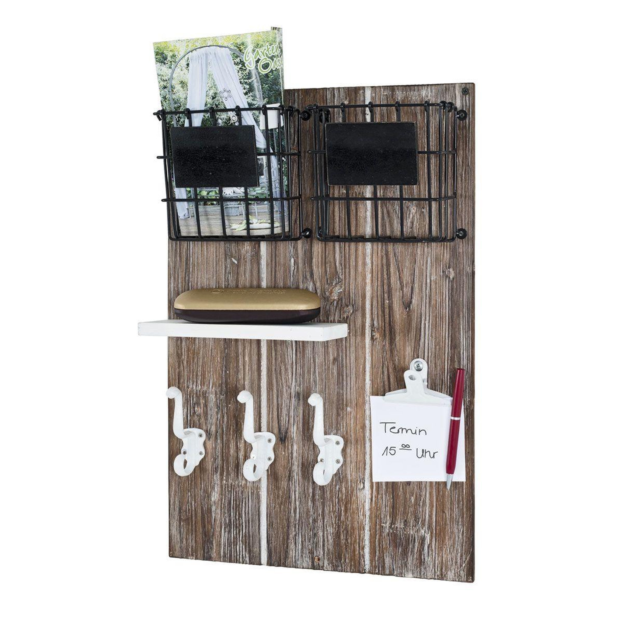 Voir la diapositive 2 : Paris Prix Tableau mémo en bois  vintage  55cm naturel