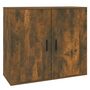 Voir la diapositive 2 : VIDAXL Buffet Chene fume 80x33x70 cm Bois d'ingenierie