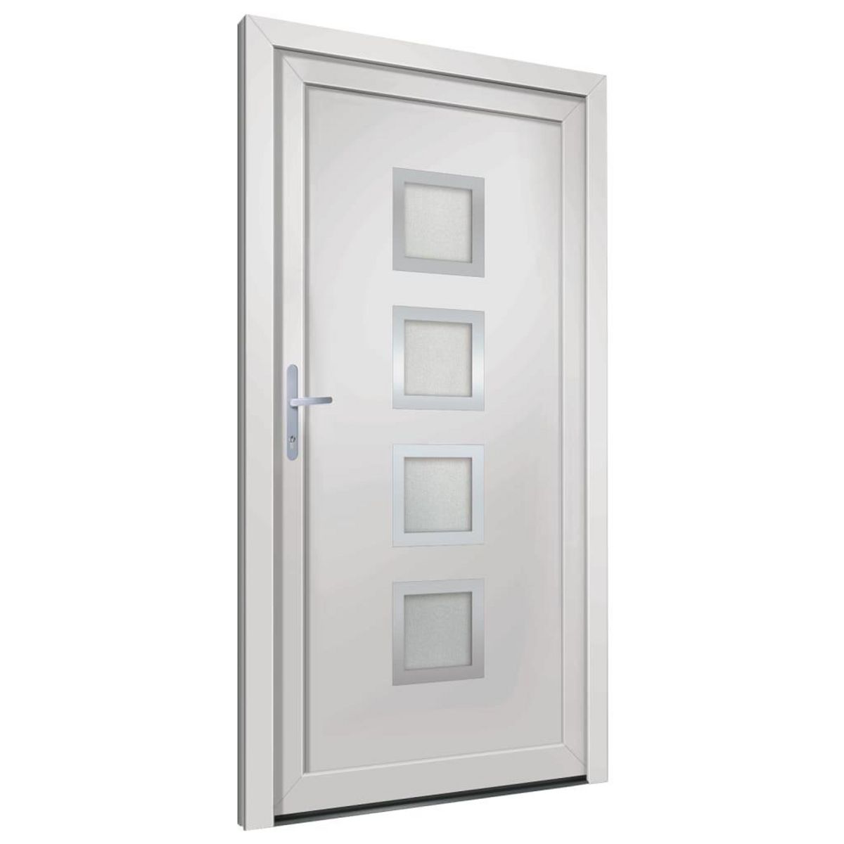 VIDAXL Porte d'entree Blanc 98x208 cm PVC