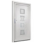 Voir la diapositive 4 : VIDAXL Porte d'entree Blanc 98x208 cm PVC