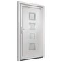 Voir la diapositive 4 : VIDAXL Porte d'entree Blanc 98x208 cm PVC