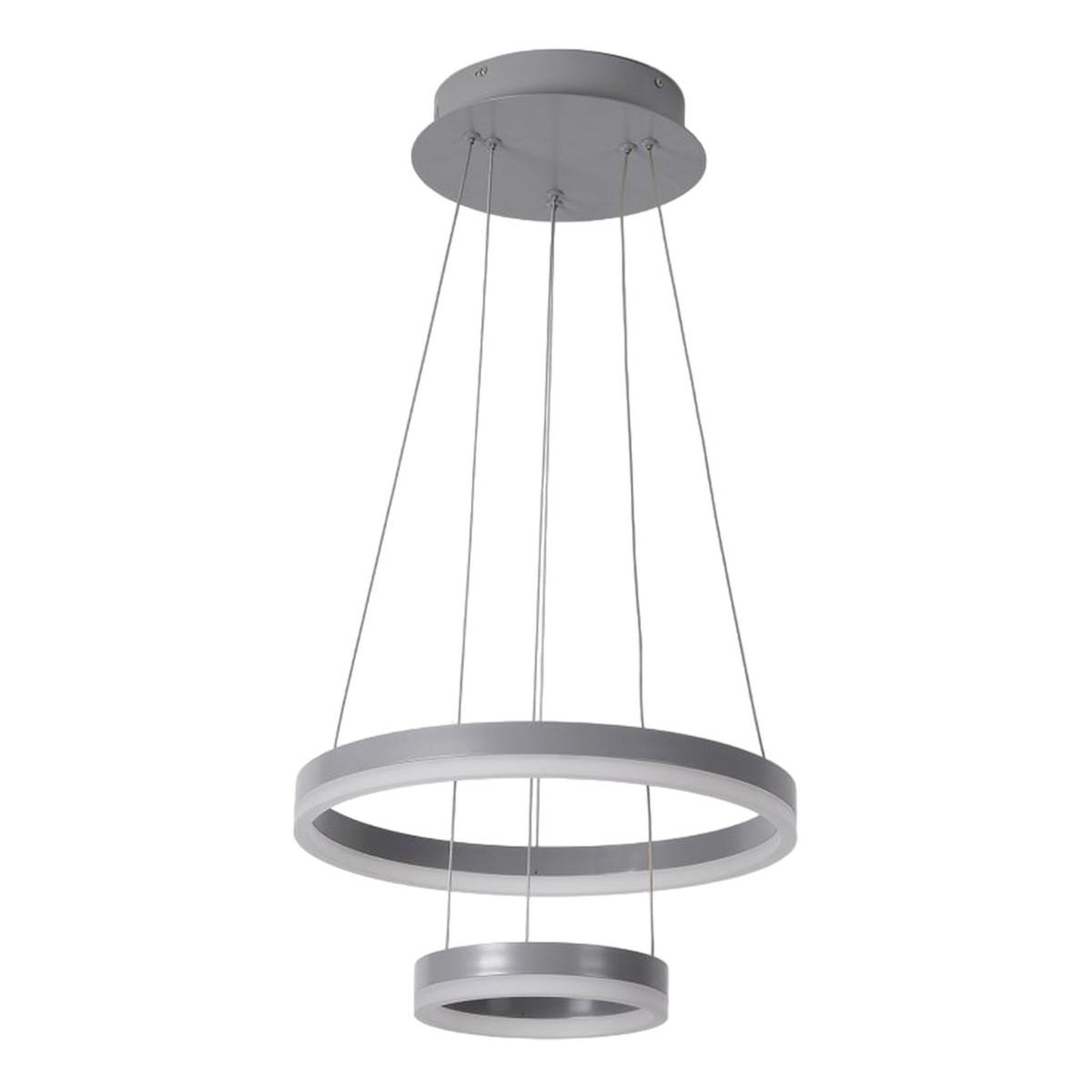 Voir la diapositive 1 : Paris Prix Suspension en métal led  plaox  120cm gris