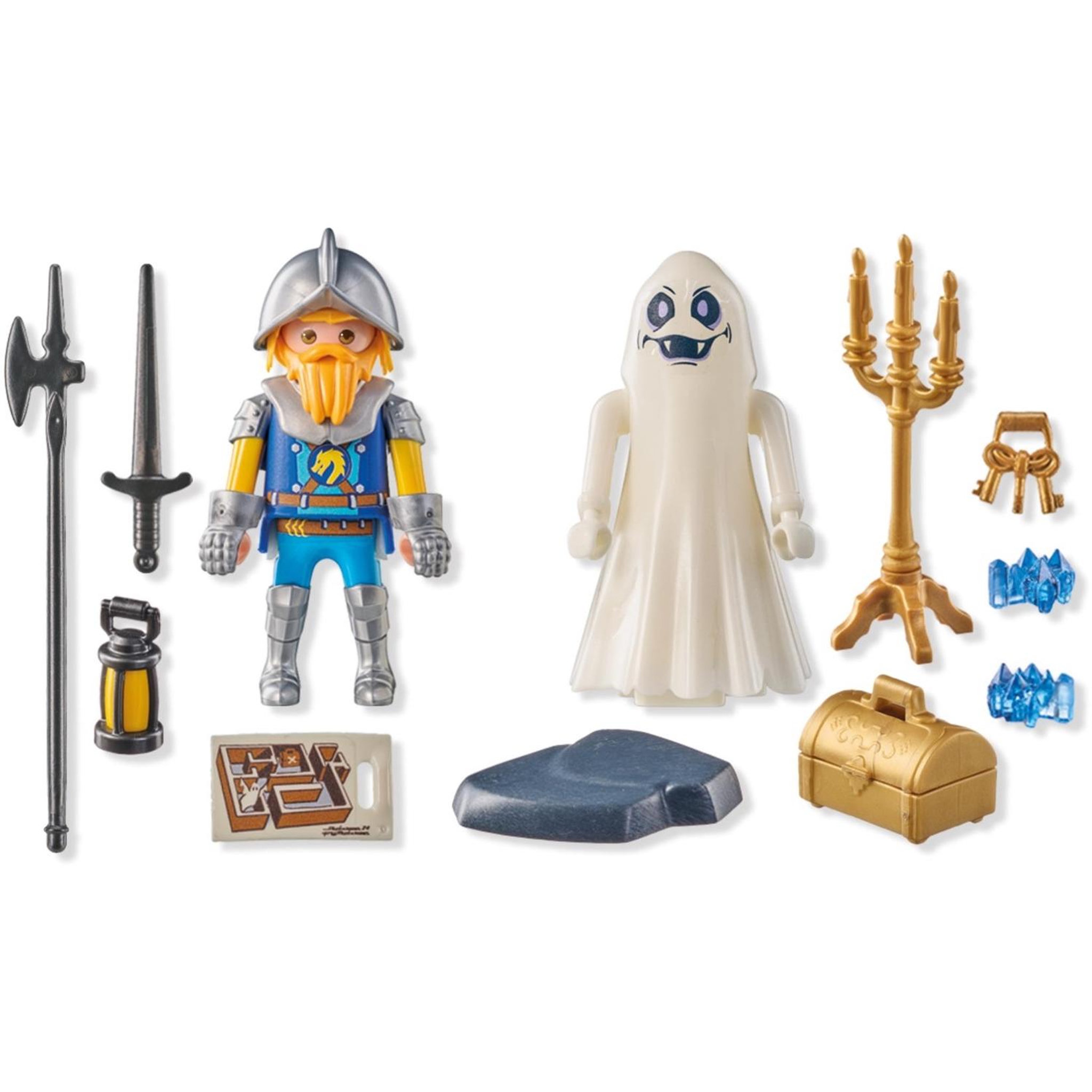 Voir la diapositive 3 : PLAYMOBIL Chevalier et fantôme effets lumineux multicolores
