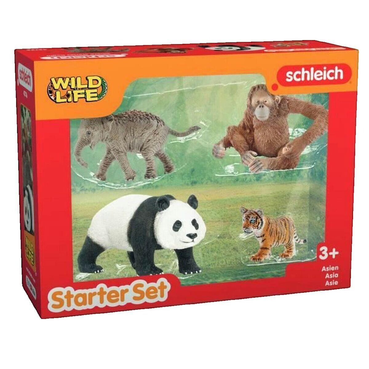 Schleich Set de démarrage d'animaux d'Asie Schleich coloré