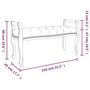 Voir la diapositive 6 : VIDAXL Banc 110x45x60 cm lin