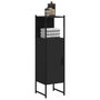 Voir la diapositive 1 : VIDAXL Armoire de salle de bain noir 33x33x120,5 cm bois d'ingenierie
