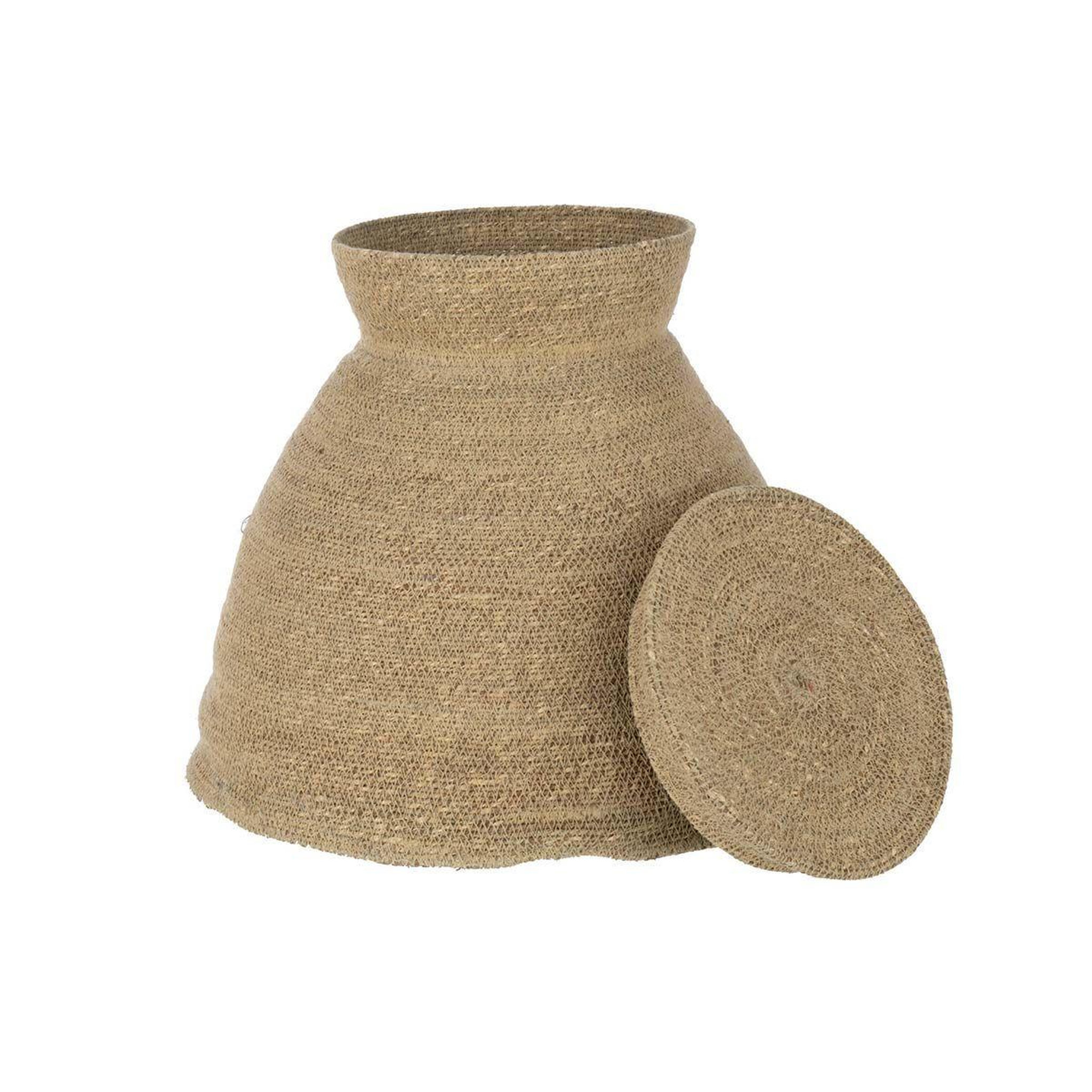 Voir la diapositive 2 : J-LINE Panier déco  herbes marines  50cm naturel
