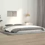 VIDAXL Cadre de lit blanc 140x190 cm bois de pin massif