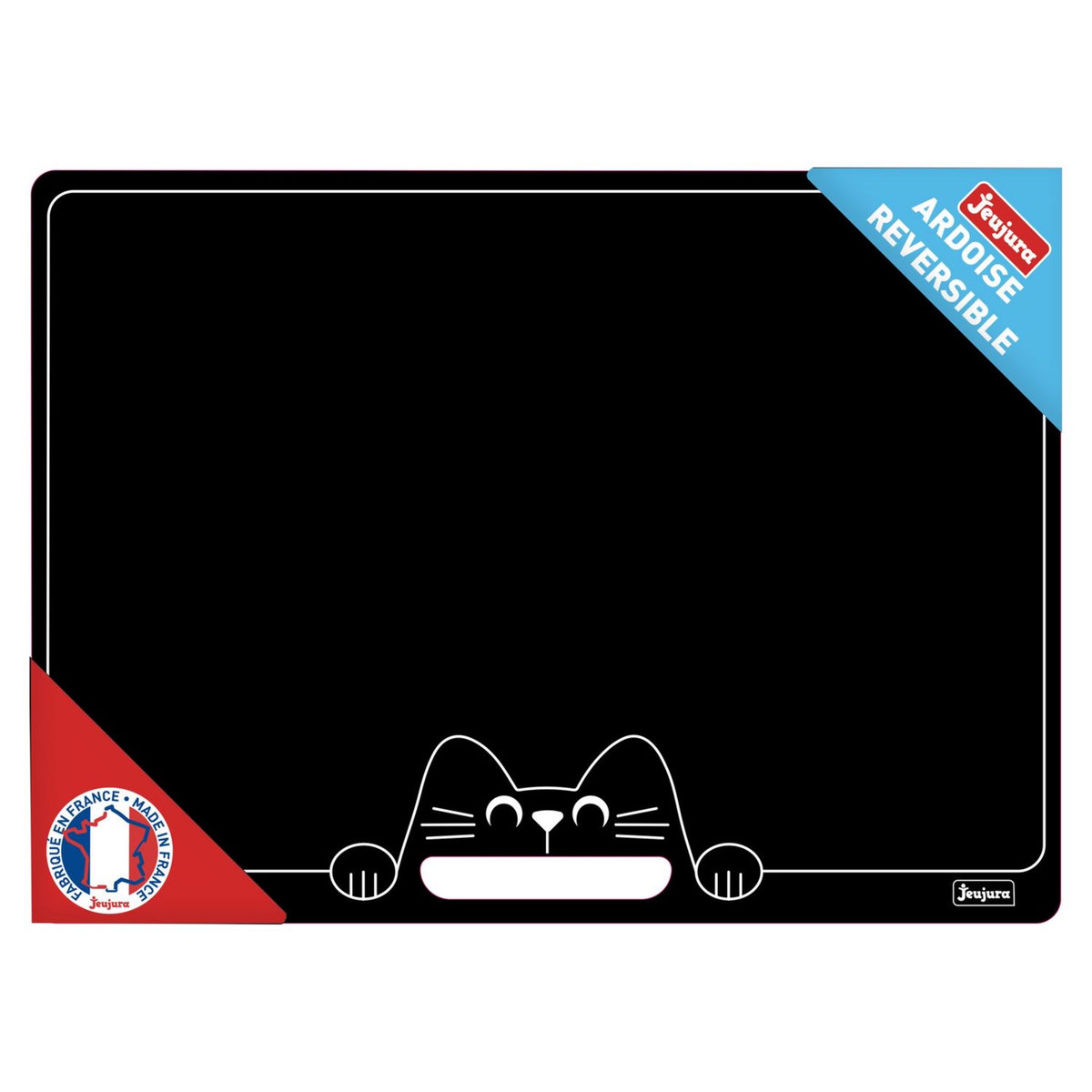 JEUJURA Loisirs Créatifs - Chat ardoise réversible 