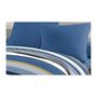Voir la diapositive 4 : HOME LINGE PASSION Parure de couette microfibre HOME PASSION STANIS - 1 housse de couette 220 x 240 cm + 2 taies d'oreiller 63 x 63 cm - Bleu