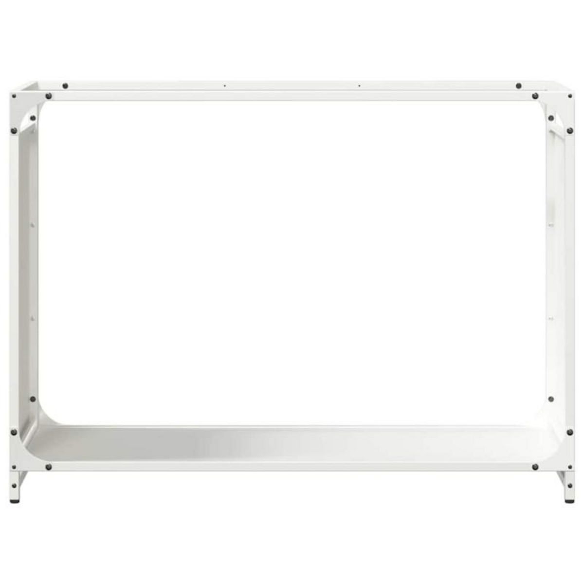 VIDAXL Portant de bois chauffage blanc 90x28x65 cm