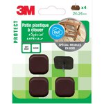 3M Lot de 4 patins en plastique 3M