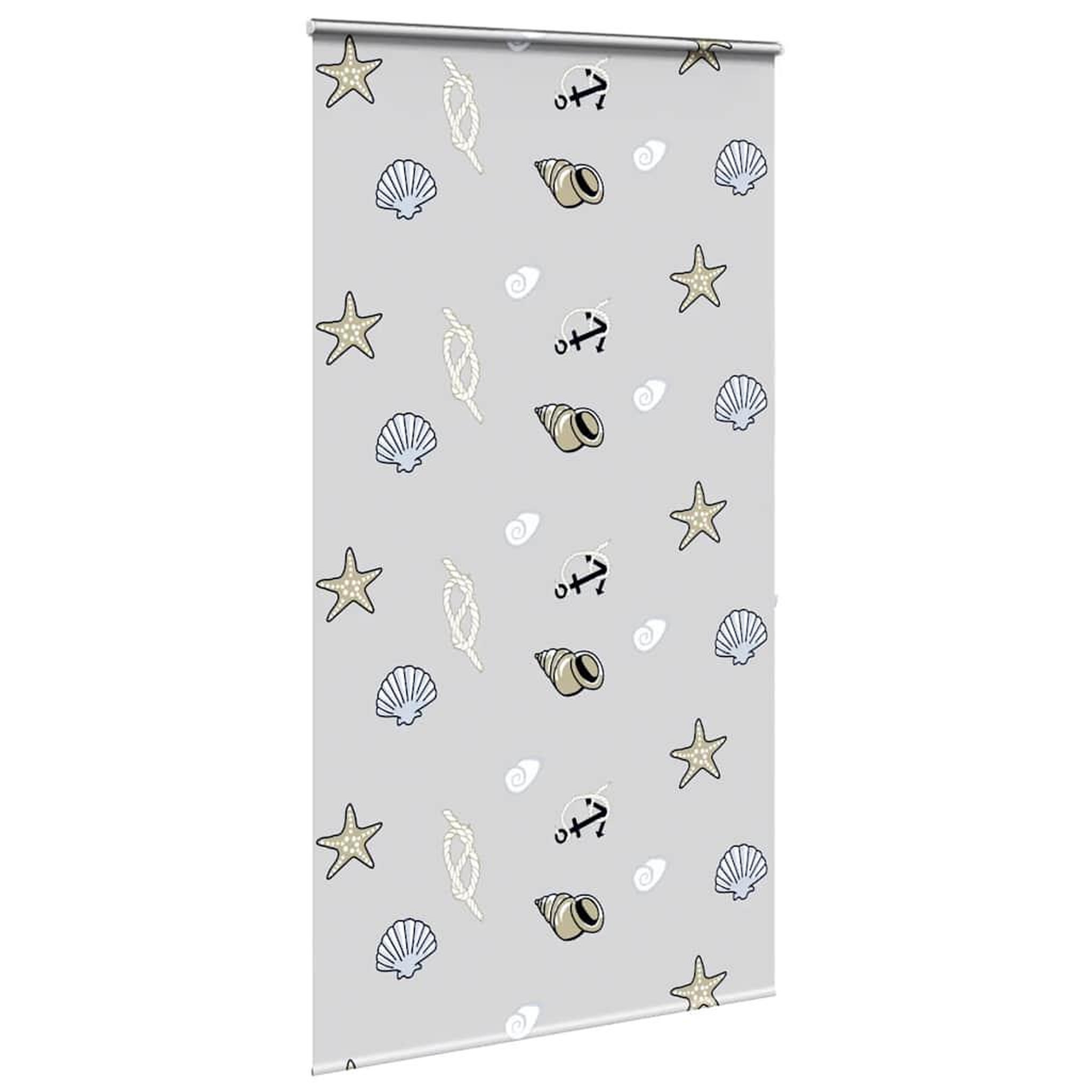 Voir la diapositive 3 : VIDAXL Store enrouleur de douche avec cassette largeur du tissu 126 cm