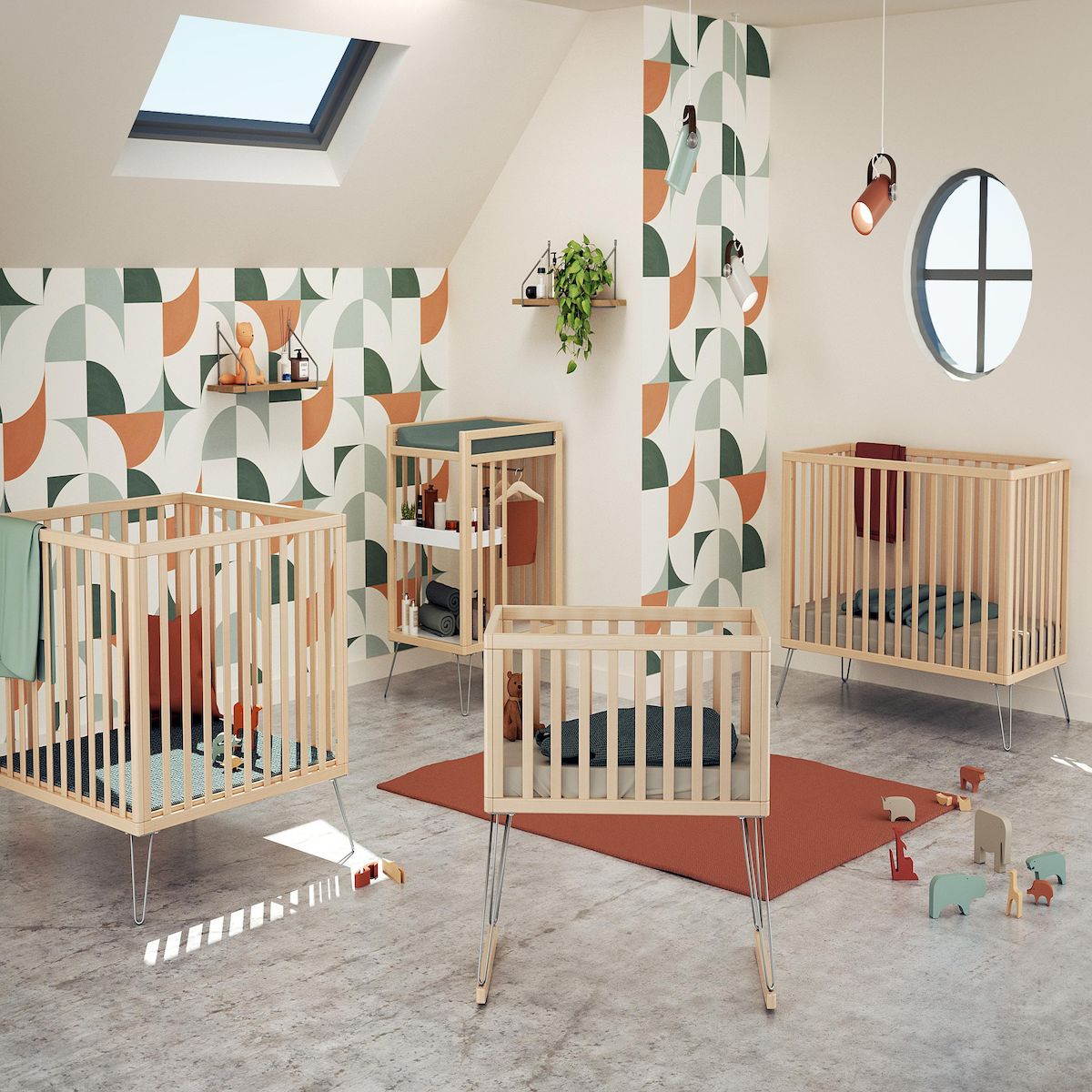 JURABABY Lit bébé ONLY en bois