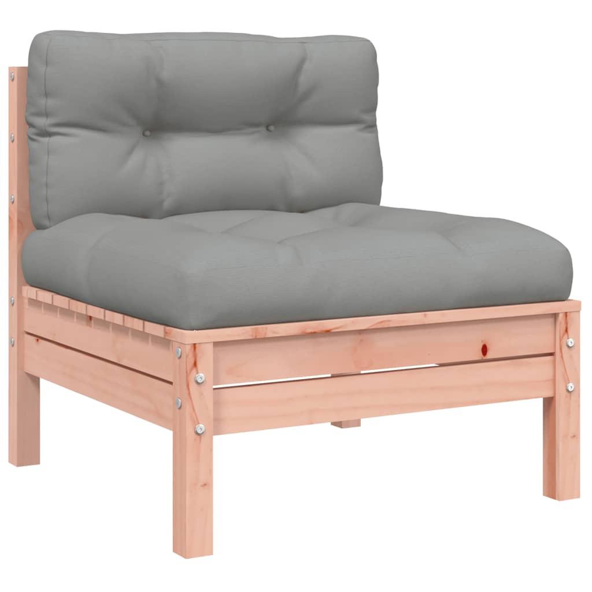 Voir la diapositive 5 : VIDAXL Salon de jardin 9 pcs avec coussins sapin de douglas solide