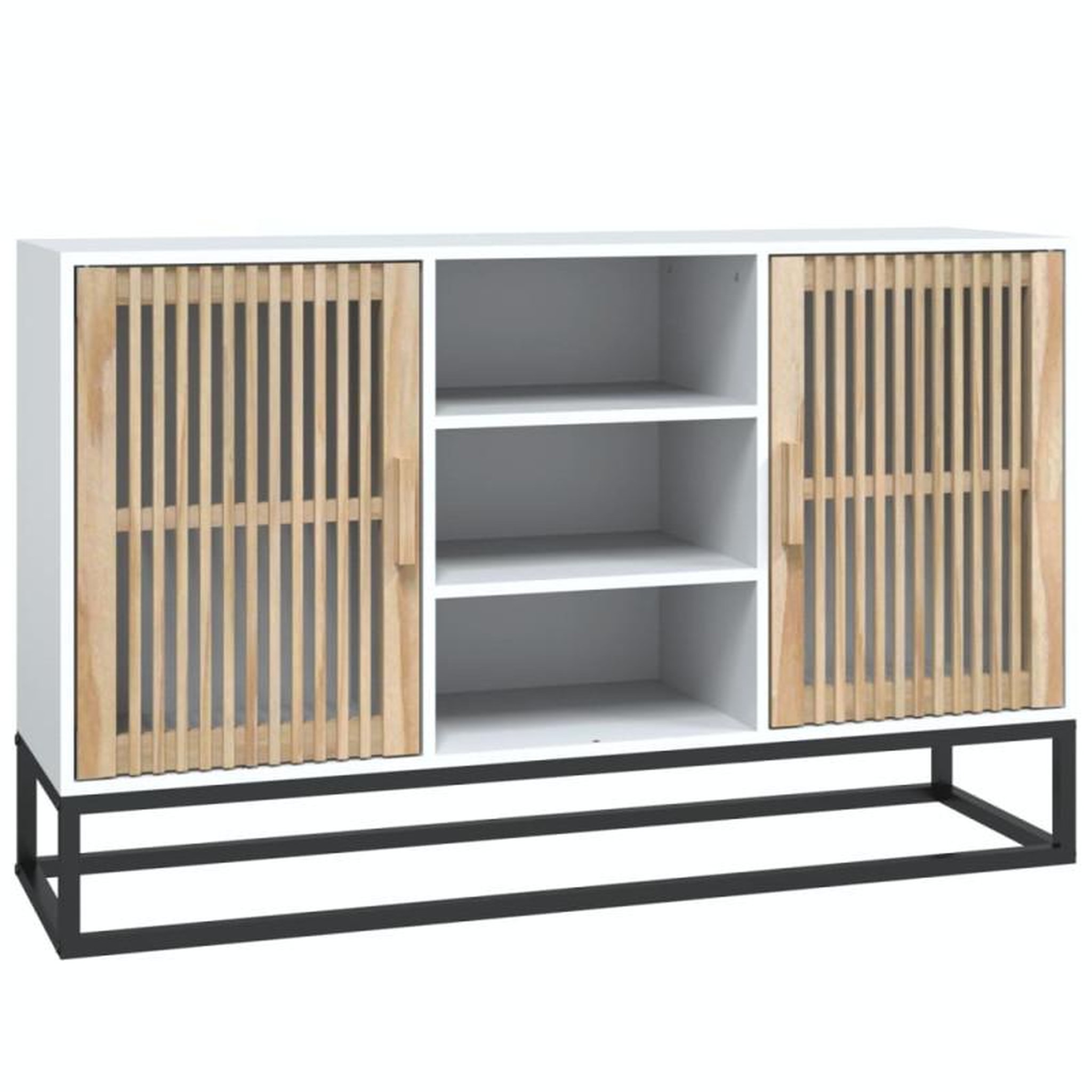 Voir la diapositive 2 : VIDAXL Buffet blanc 105x30x65 cm bois d ingénierie