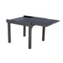 Voir la diapositive 4 : HESPERIDE Table extensible carrée alu Piazza 4/8 places Graphite - Hespéride