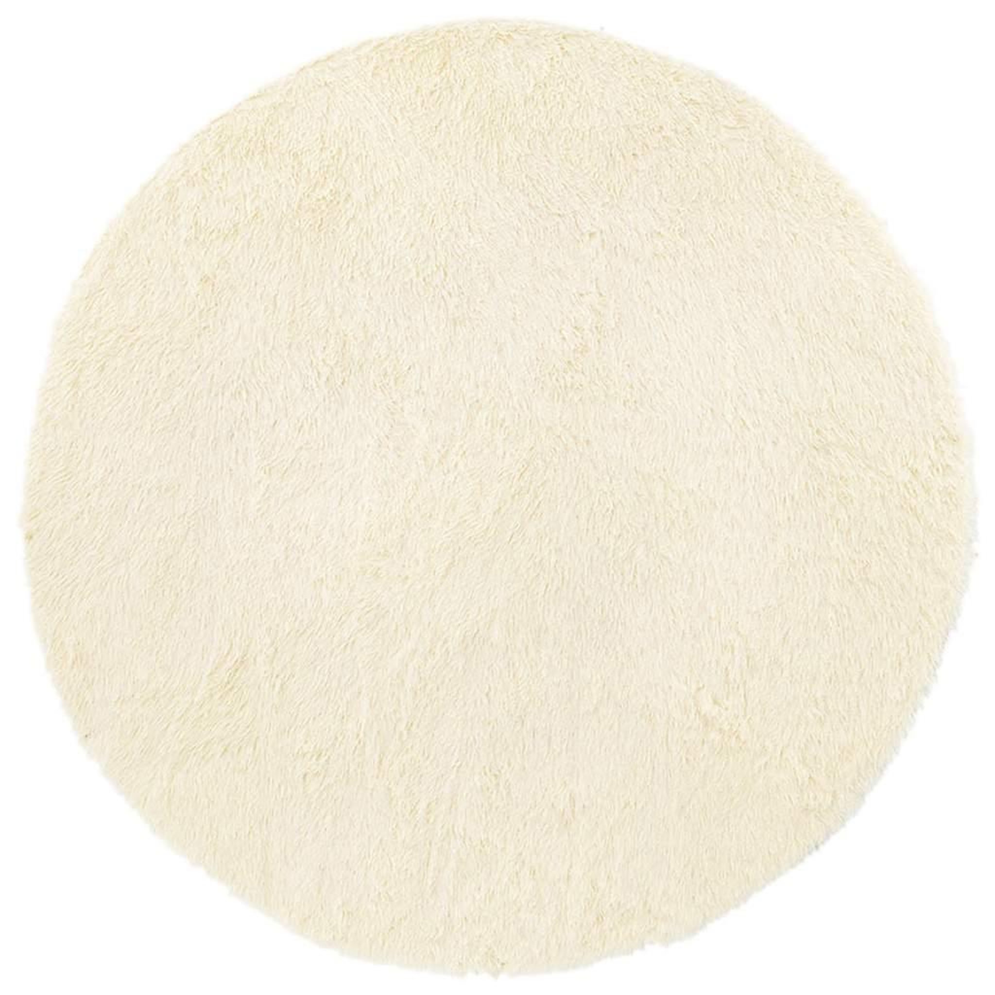 Voir la diapositive 2 : VIDAXL Tapis Shaggy a poils longs NAVARRA creme 100x100 cm polyester