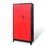 Voir la diapositive 6 : VIDAXL Armoire avec coffre a outils Acier 90x40x180 cm Rouge et noir