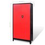 Voir la diapositive 6 : VIDAXL Armoire avec coffre a outils Acier 90x40x180 cm Rouge et noir
