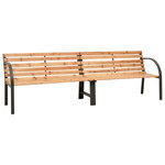 VIDAXL Banc double de jardin 225 cm Bois de sapin massif