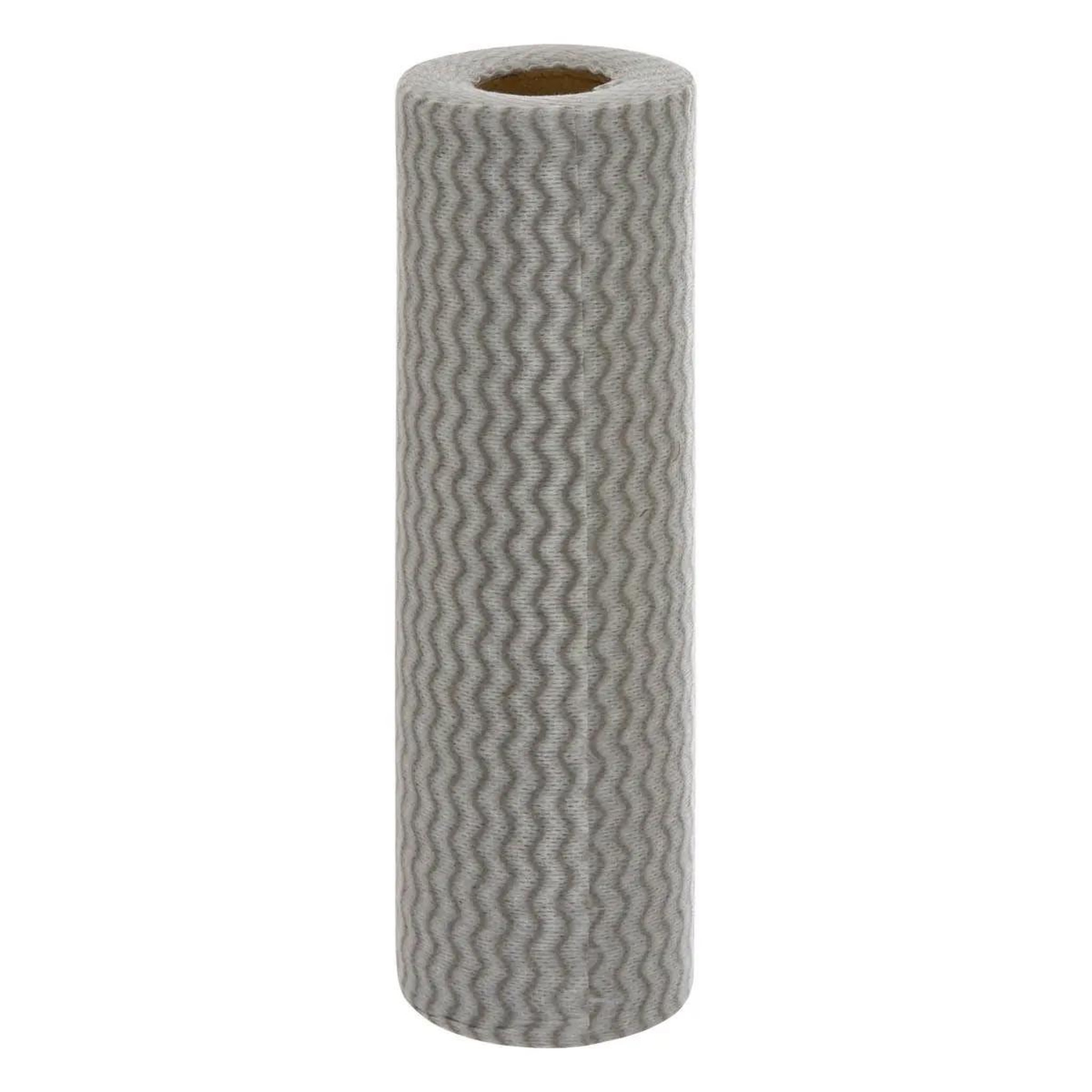 Voir la diapositive 2 : FIVE Rouleau de chiffons à découper  40 lavettes  25cm gris