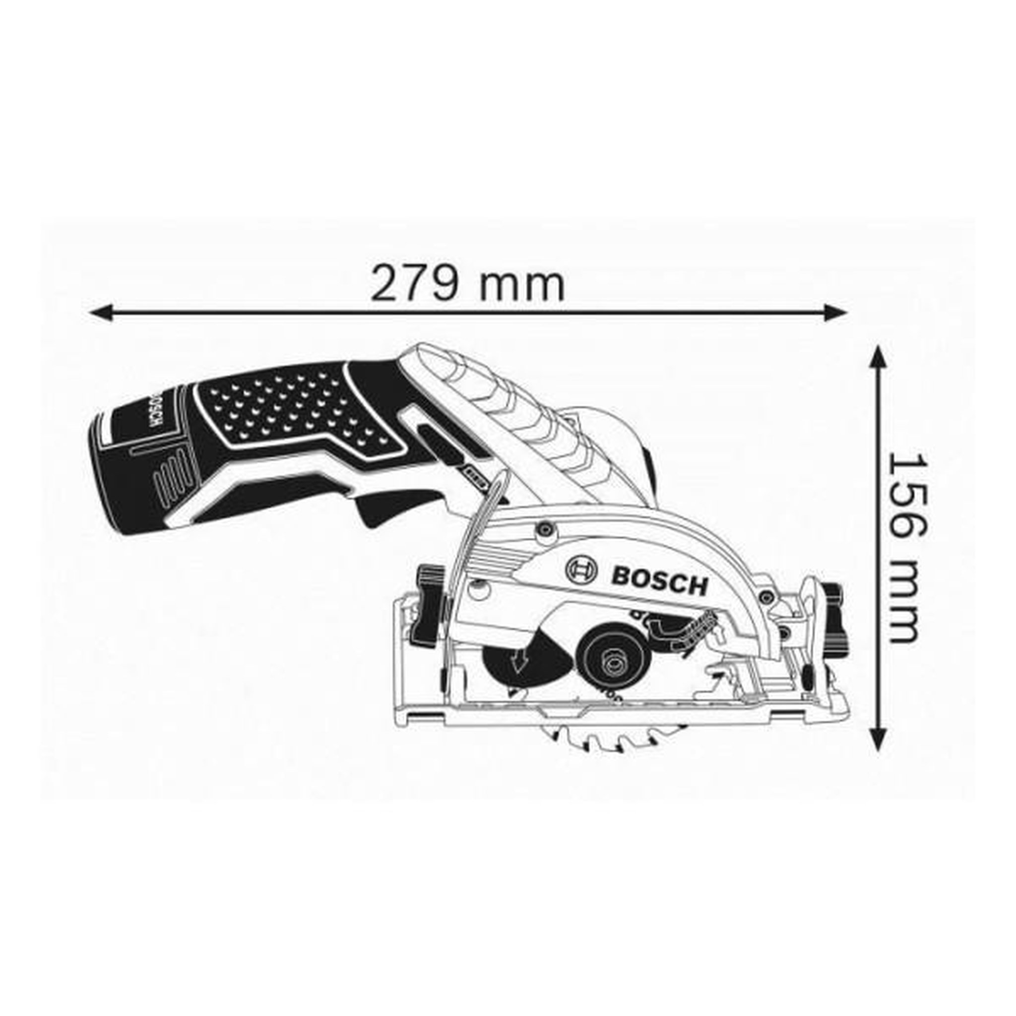 Voir la diapositive 3 : Bosch Professional Scie circulaire 12V GKS 12V-26 (sans batterie ni chargeur) + coffret L-BOXX - BOSCH - 06016A1002