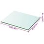 Voir la diapositive 4 : VIDAXL Panneau pour etagere Verre transparent 20 x 25 cm