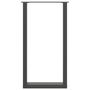Voir la diapositive 5 : VIDAXL Pieds de table basse forme de U 2 pcs anthracite 50x(90-91) cm