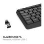 Voir la diapositive 2 : Mobility Lab Clavier sans fil - MOBILITY LAB - Deluxe - AZERTY - Noir