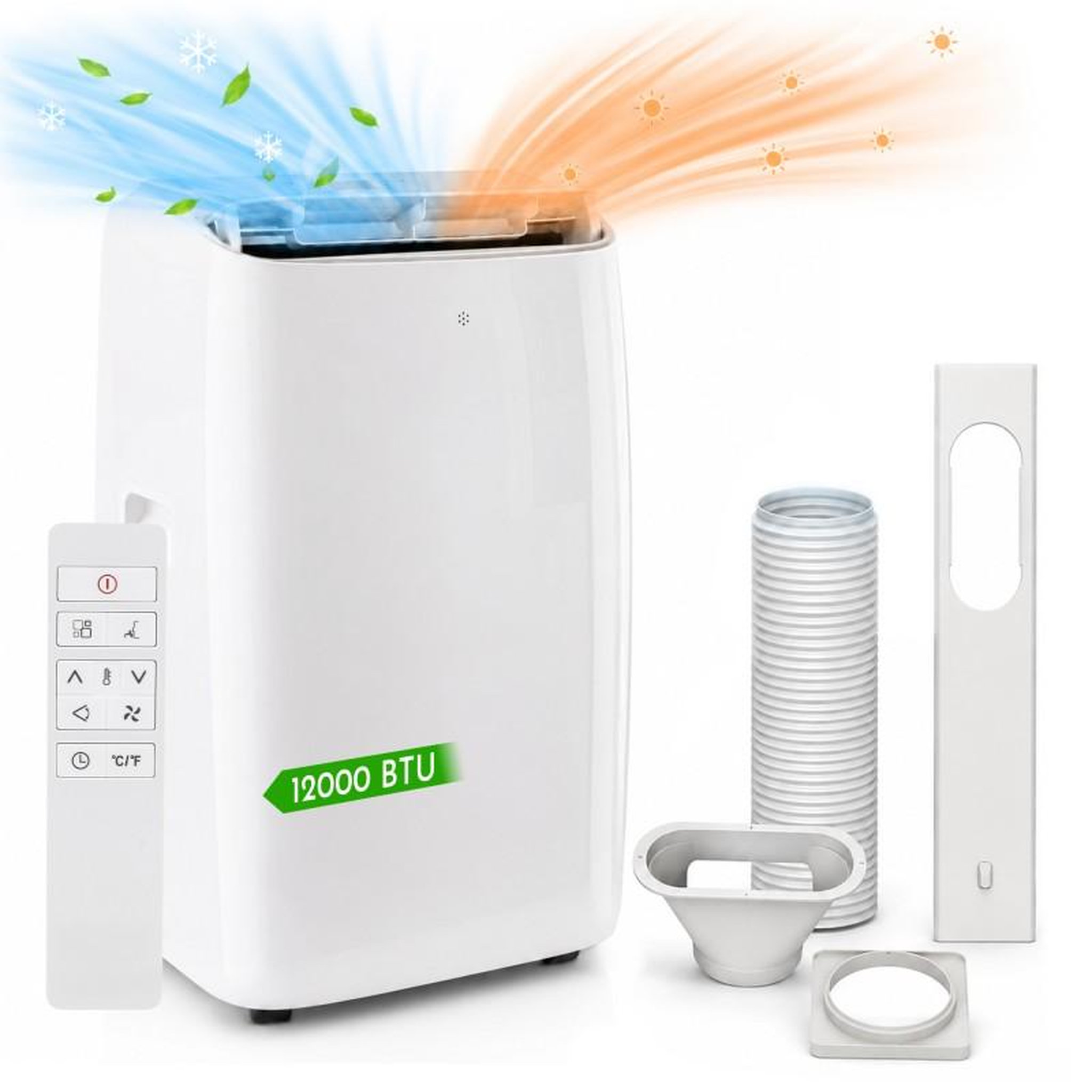 Climatiseur mobile réversible 12 000 btu - 3,5 kw - r290