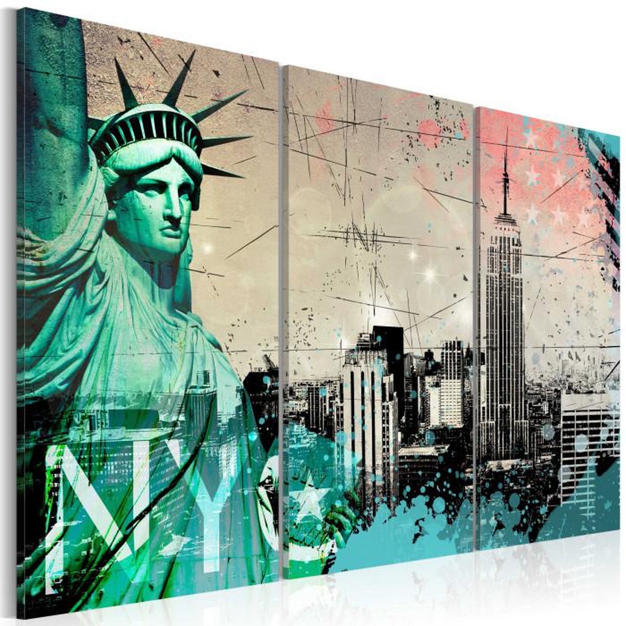 Paris Prix Tableau Imprimé  NYC Collage. Coloris disponibles : Multicolore