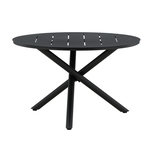 Paris Prix Table de Jardin Ronde  Alma  120cm Noir