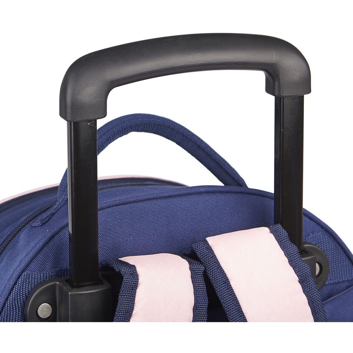 CHIPIE Sac à dos à roulettes bleu et rose paillettes étoiles 