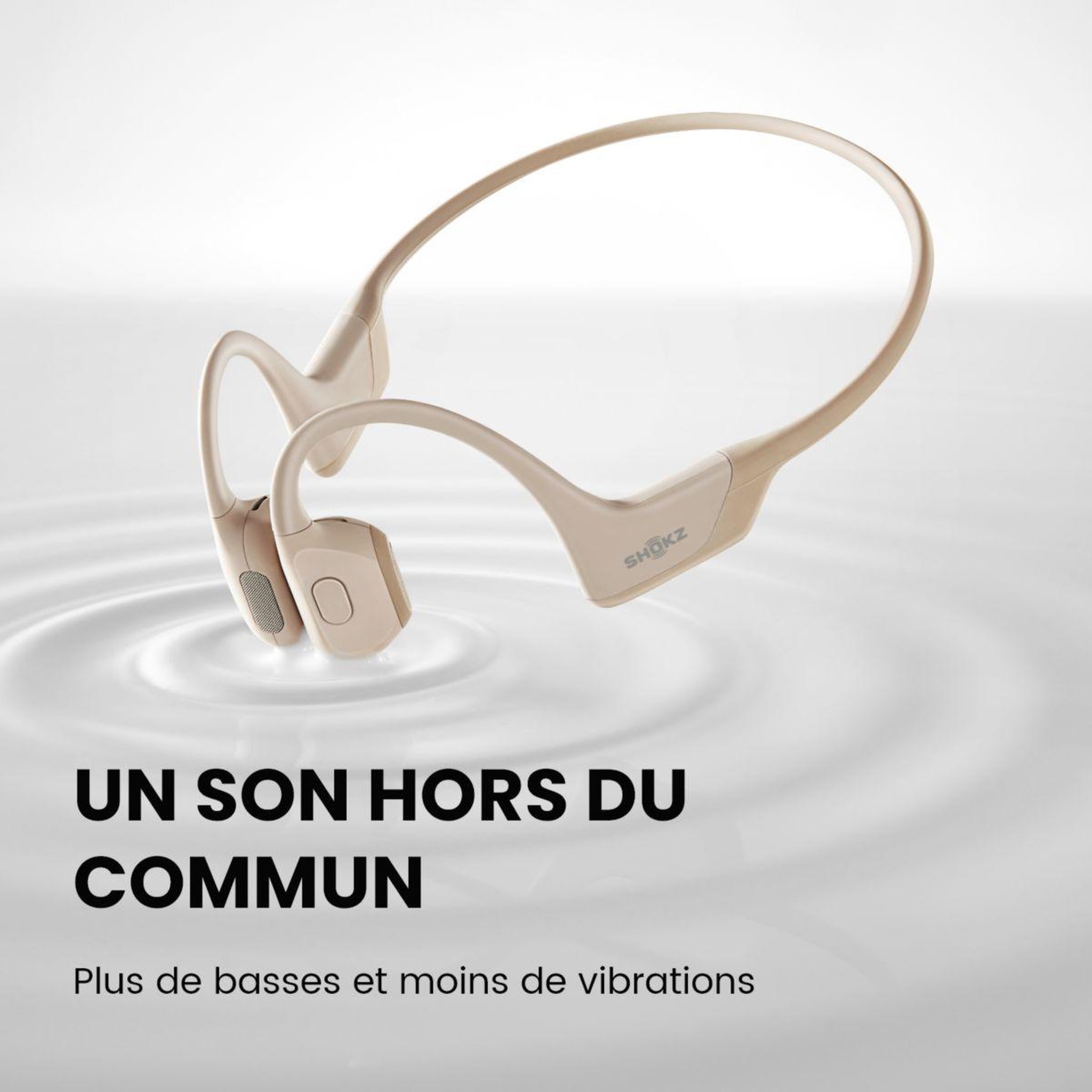 Voir la diapositive 4 : SHOKZ Casque OpenRun Pro Mini Beige