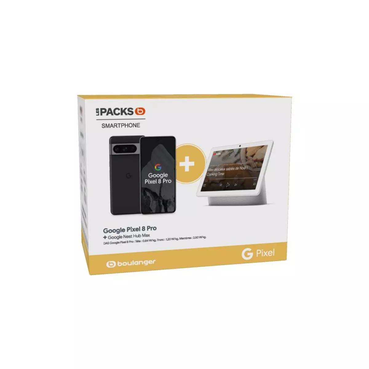 GOOGLE Smartphone Pack Pixel 8 Pro + Nest Hub Max