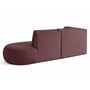 Voir la diapositive 6 : LISA DESIGN Santorini - canapé modulable d'angle gauche + pouf - 4 places - en tissu texturé