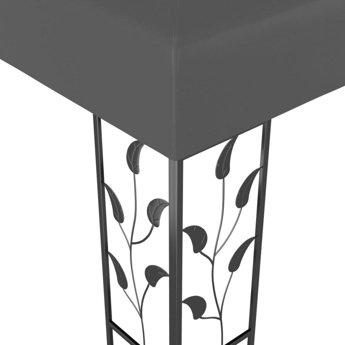 VIDAXL Tonnelle avec double toit 3x4 m Anthracite