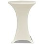 Voir la diapositive 3 : VIDAXL Housse de table Ø 60 cm Creme extensible 2 pcs